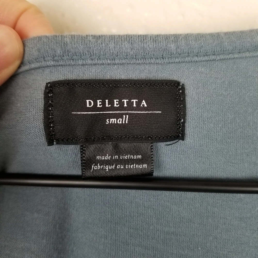 Anthropologie Blue Ruffled Blouse - Picture 6 of 8